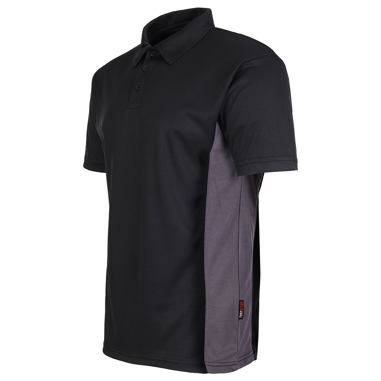 TUFFSTUFF ELITE POLO SHIRT - BLACK - 131