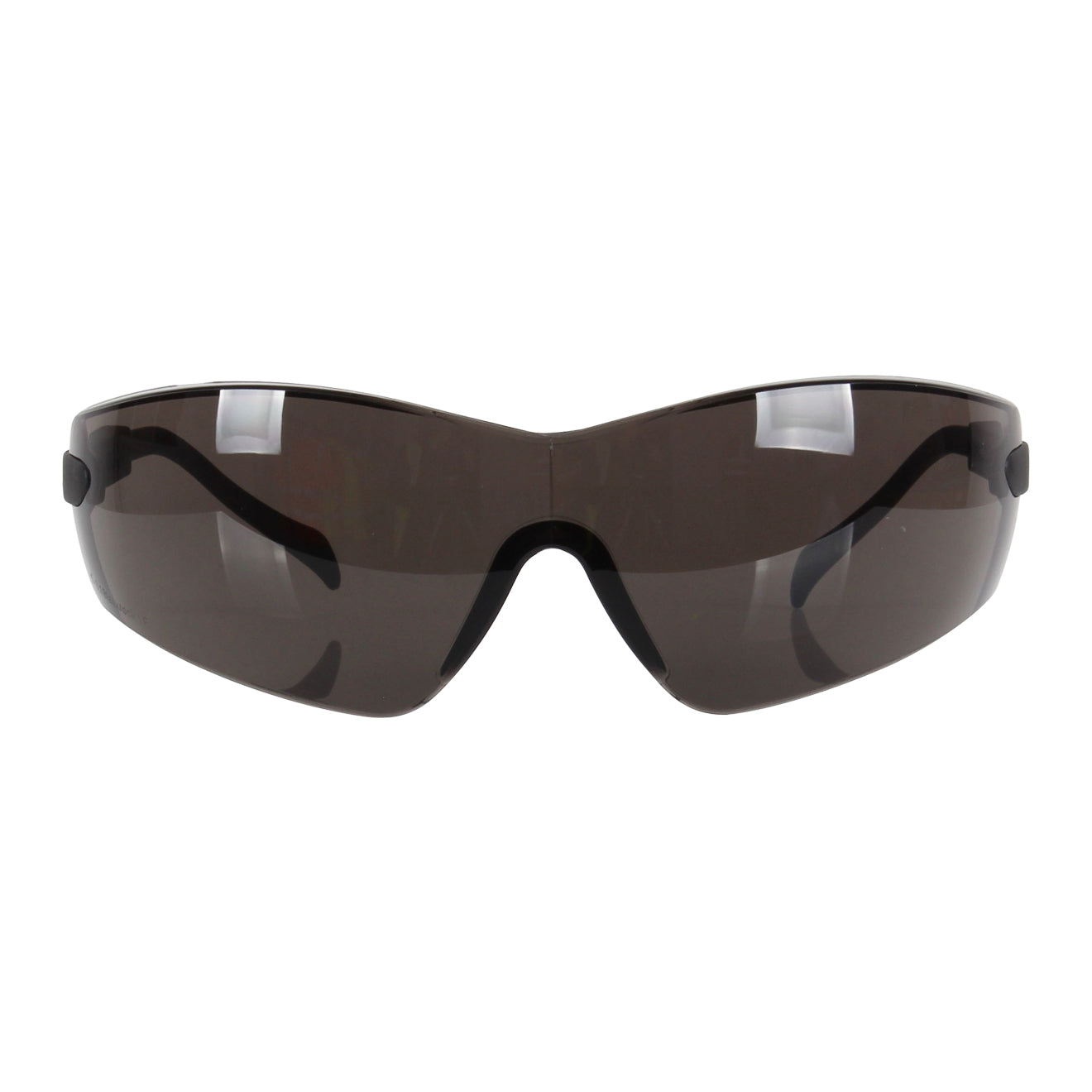 Blackrock Curved Safety Spectacle with Arm Adjust - Smoke