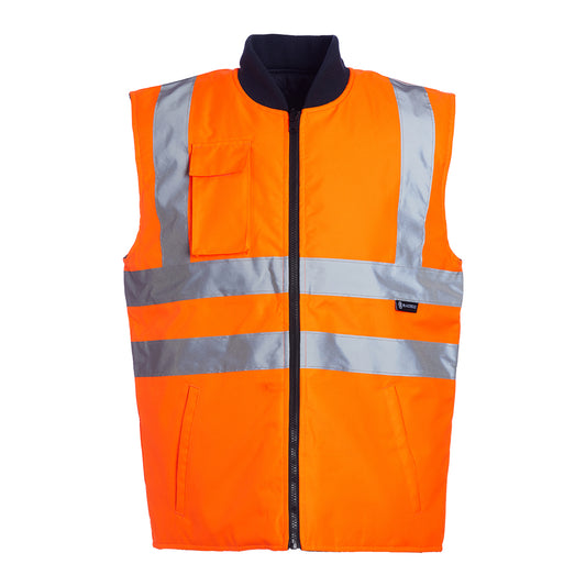 Blackrock Hi Vis Reversible Bodywarmer - Orange