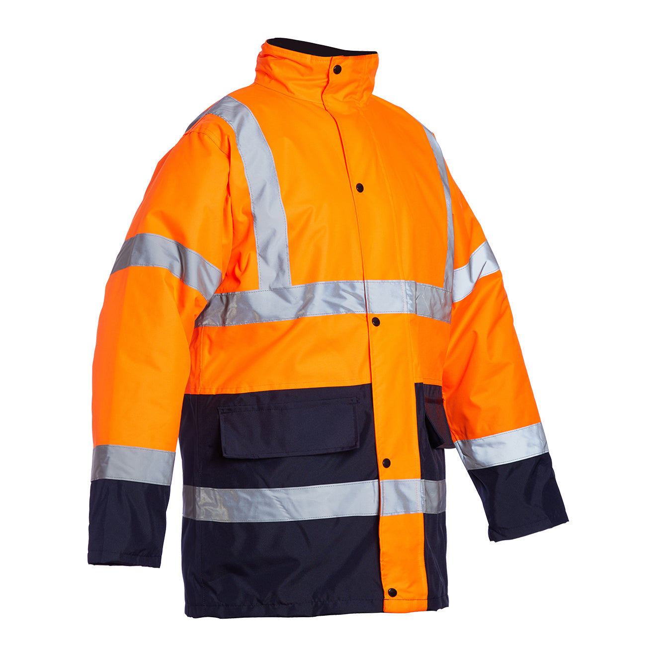 Blackrock Hi Vis Two Tone Coat - Orange / Navy