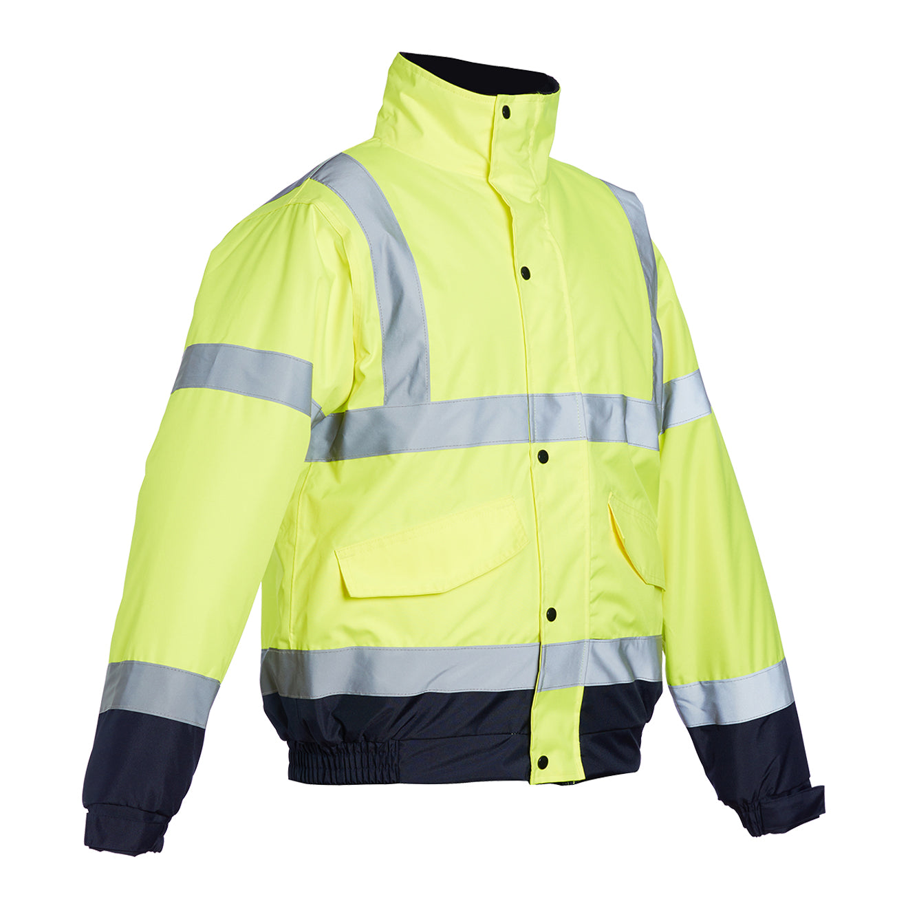 Blackrock Hi Vis Two Tone Bomber Jacket - Yellow / Navy