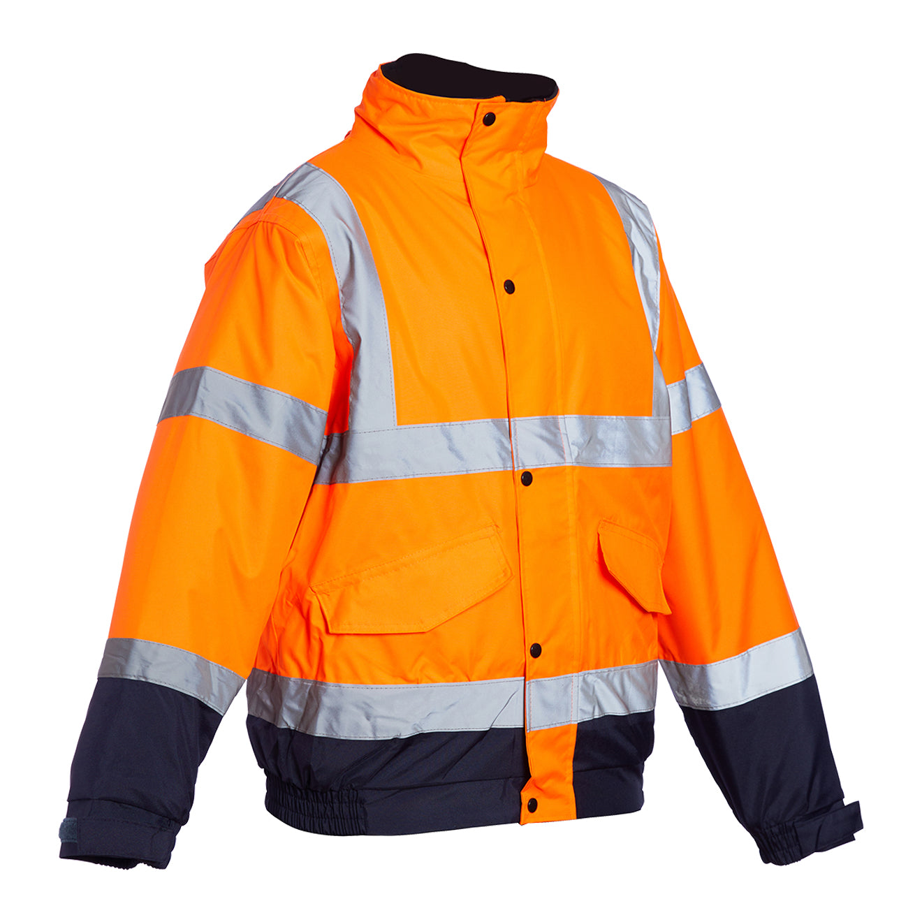 Blackrock Hi Vis Two Tone Bomber Jacket - Orange / Navy