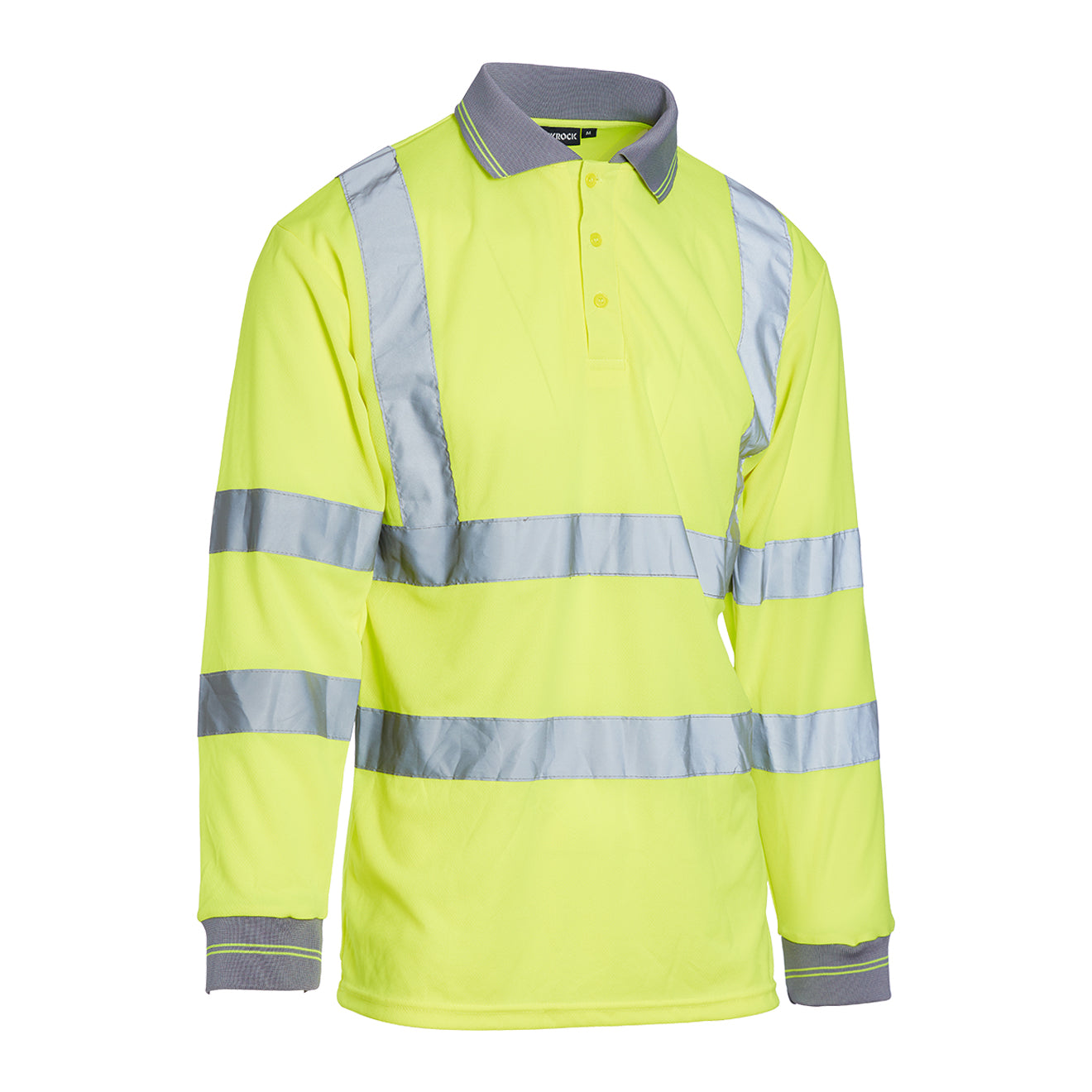 Blackrock Hi Vis Long Sleeve Polo Shirt - Yellow