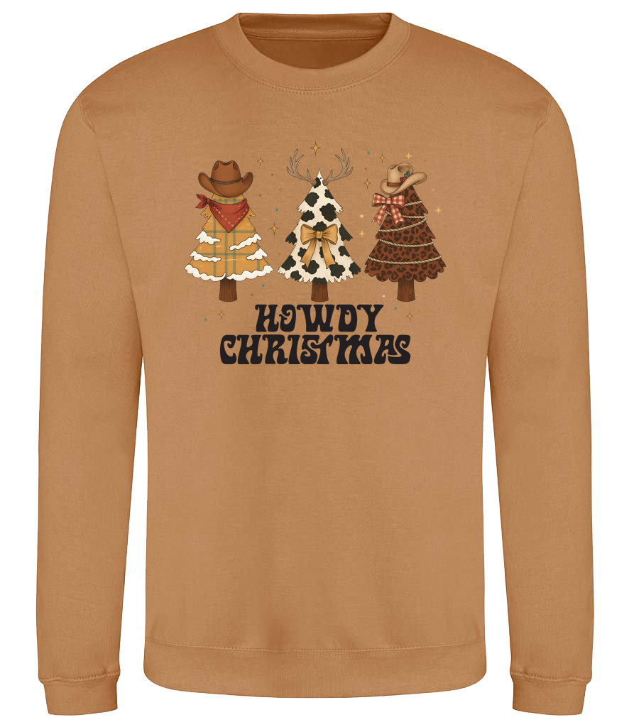 Three Trees Howdy Christmas Sweatshirt