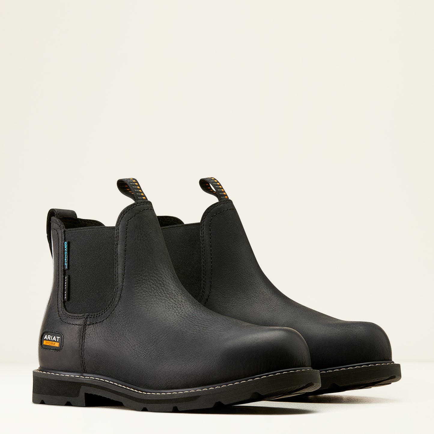Ariat Groundbreaker Chelsea Waterproof Steel Toe Work Boot - BLACK