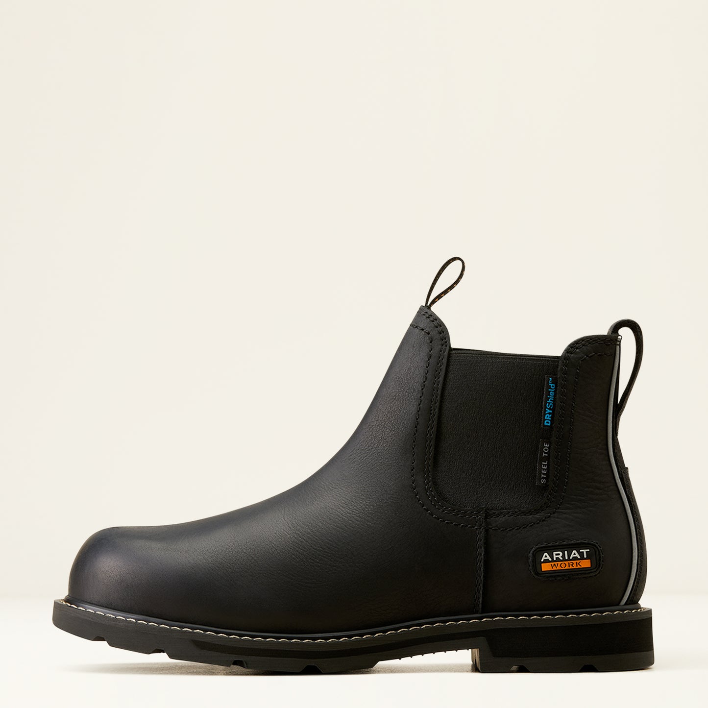 Ariat Groundbreaker Chelsea Waterproof Steel Toe Work Boot - BLACK