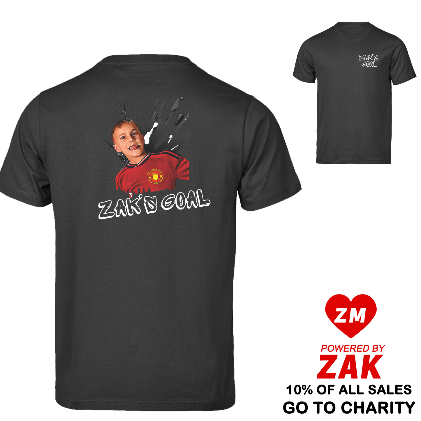 Zak's Goal Premium T-Shirt - ADULTS - BLACK