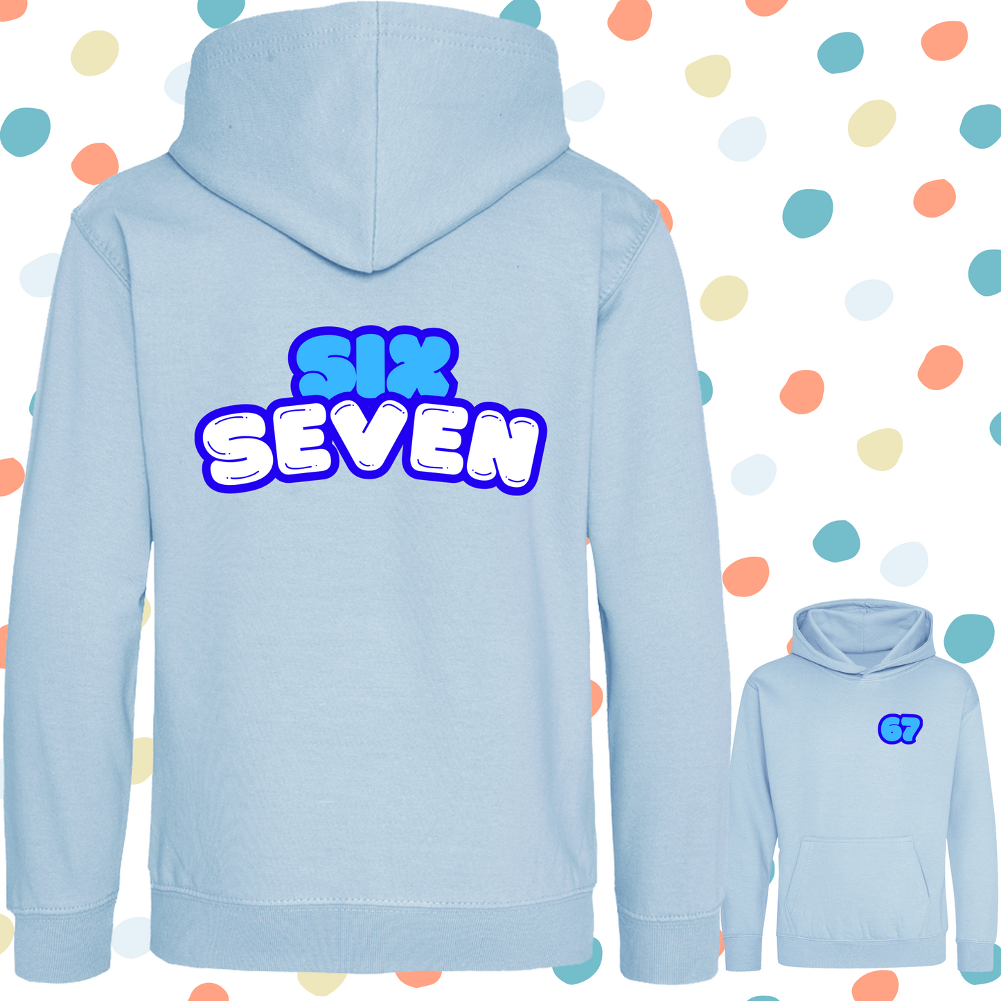 Blue SixSeven Kids Hoodie - 4 Colours