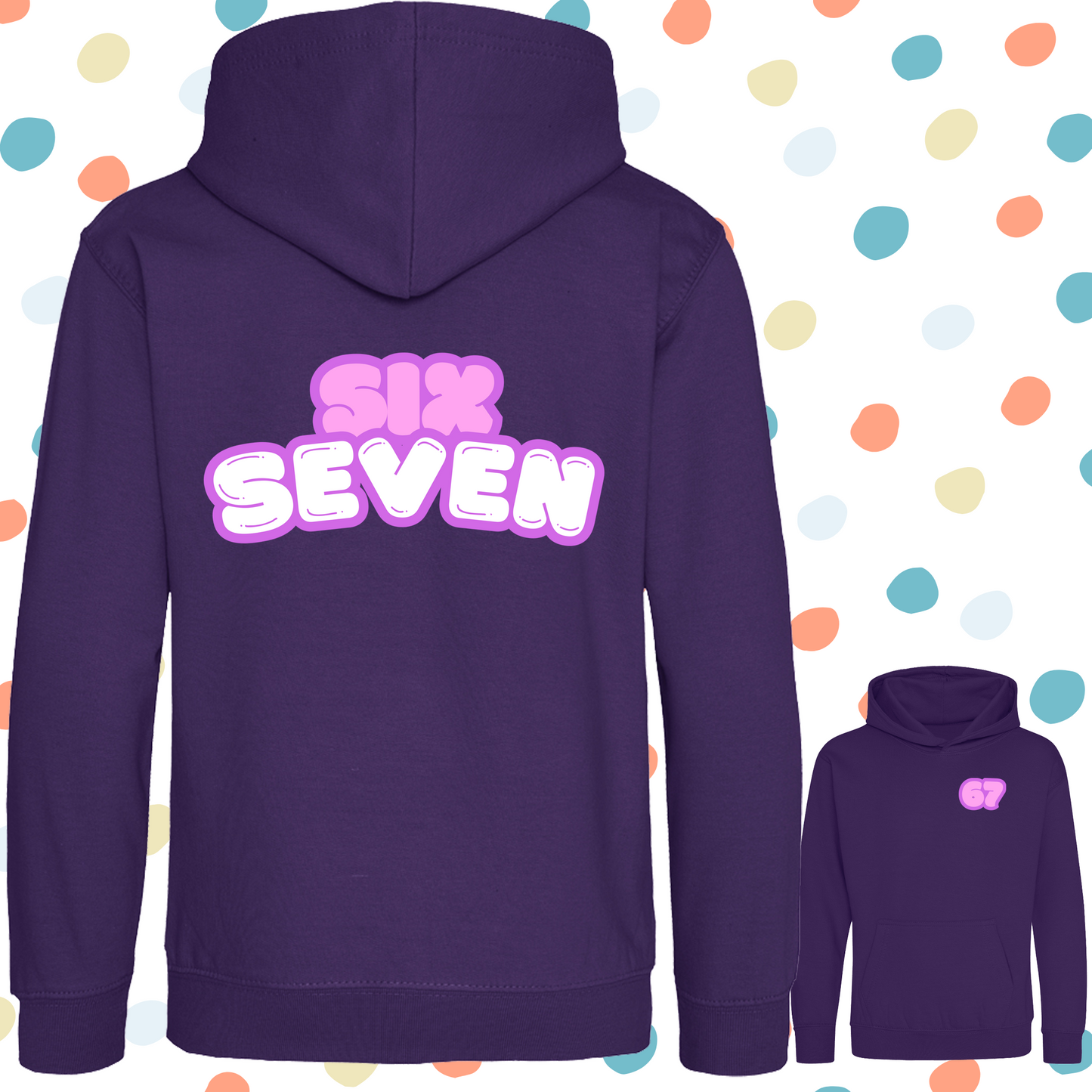 Pink SixSeven Kids Hoodie - 4 Colours