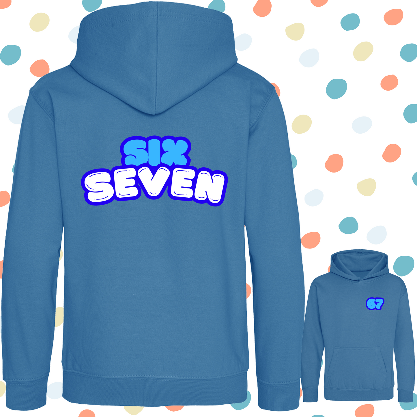 Blue SixSeven Kids Hoodie - 4 Colours