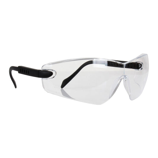 Blackrock Curved Safety Spectacle with Arm Adjust - Clear