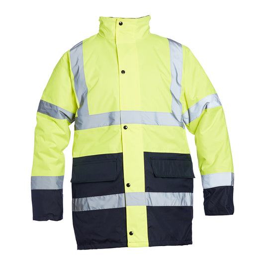 Blackrock Hi Vis Two Tone Coat - Yellow / Navy