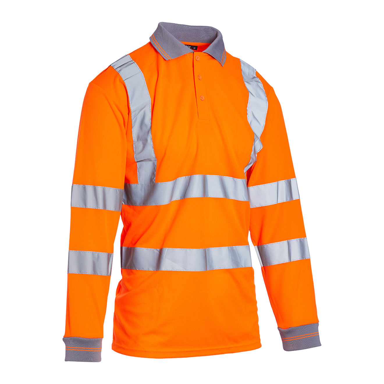 Blackrock Hi Vis Long Sleeve Polo Shirt - Orange