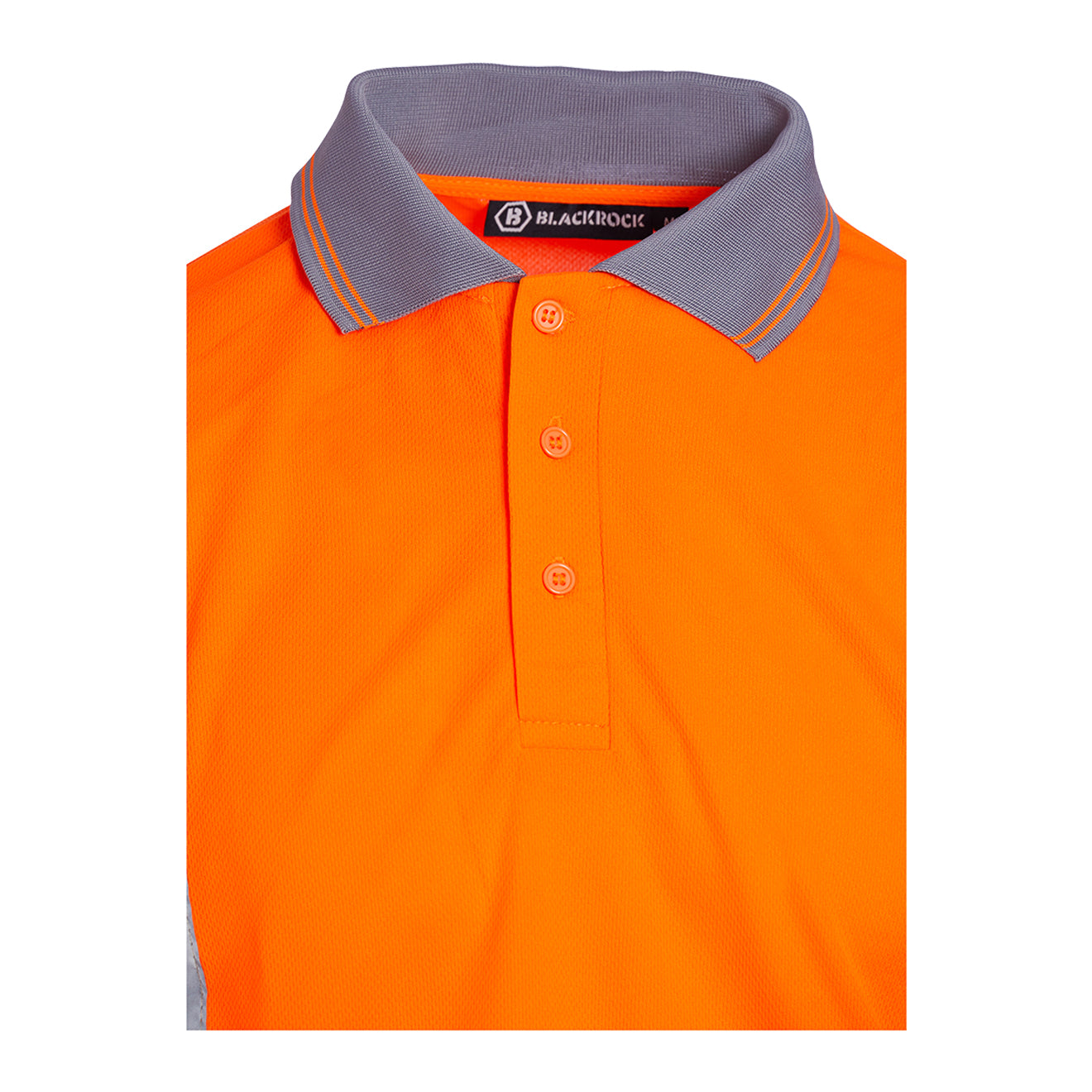 Blackrock Hi Vis Long Sleeve Polo Shirt - Orange