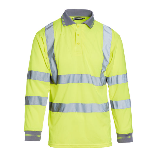 Blackrock Hi Vis Long Sleeve Polo Shirt - Yellow