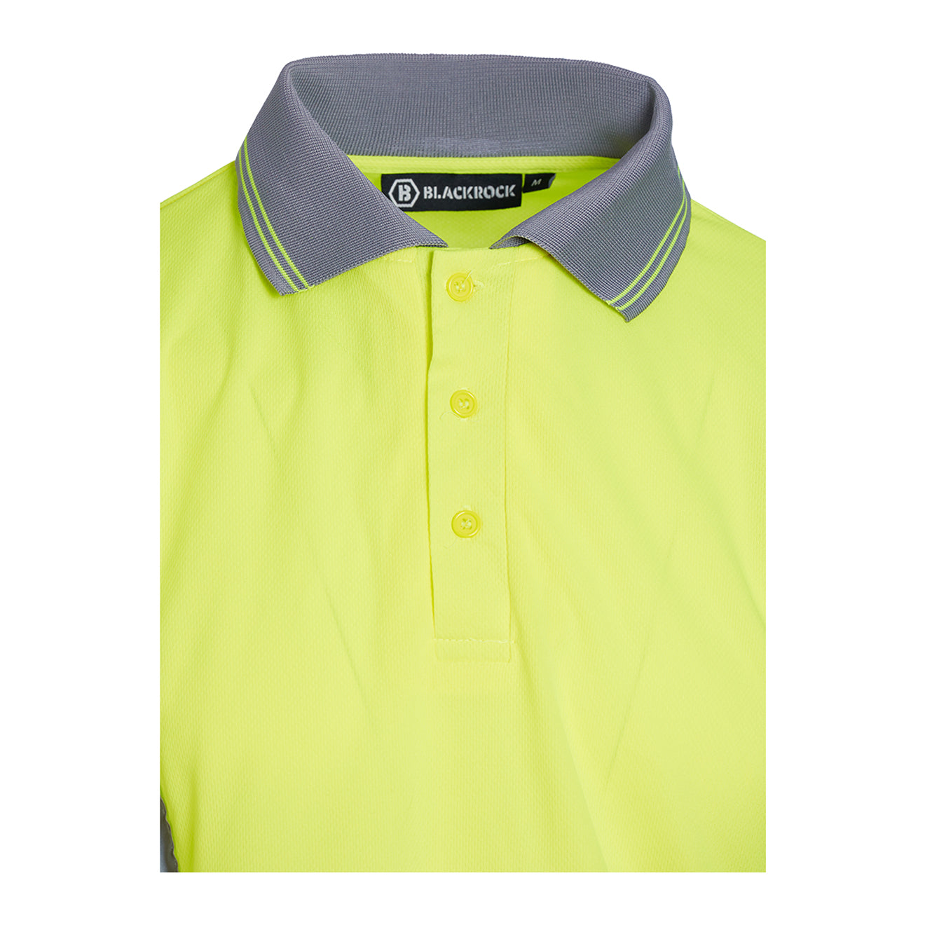 Blackrock Hi Vis Long Sleeve Polo Shirt - Yellow