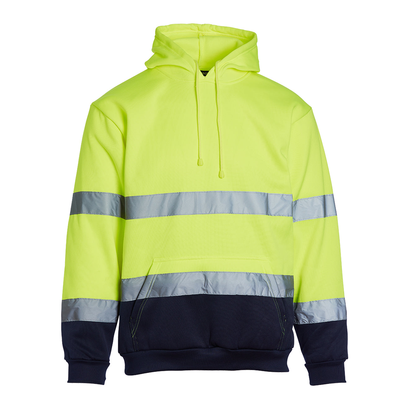 Blackrock Hi Vis Two Tone Hooded Sweatshirt - Yellow/Navy