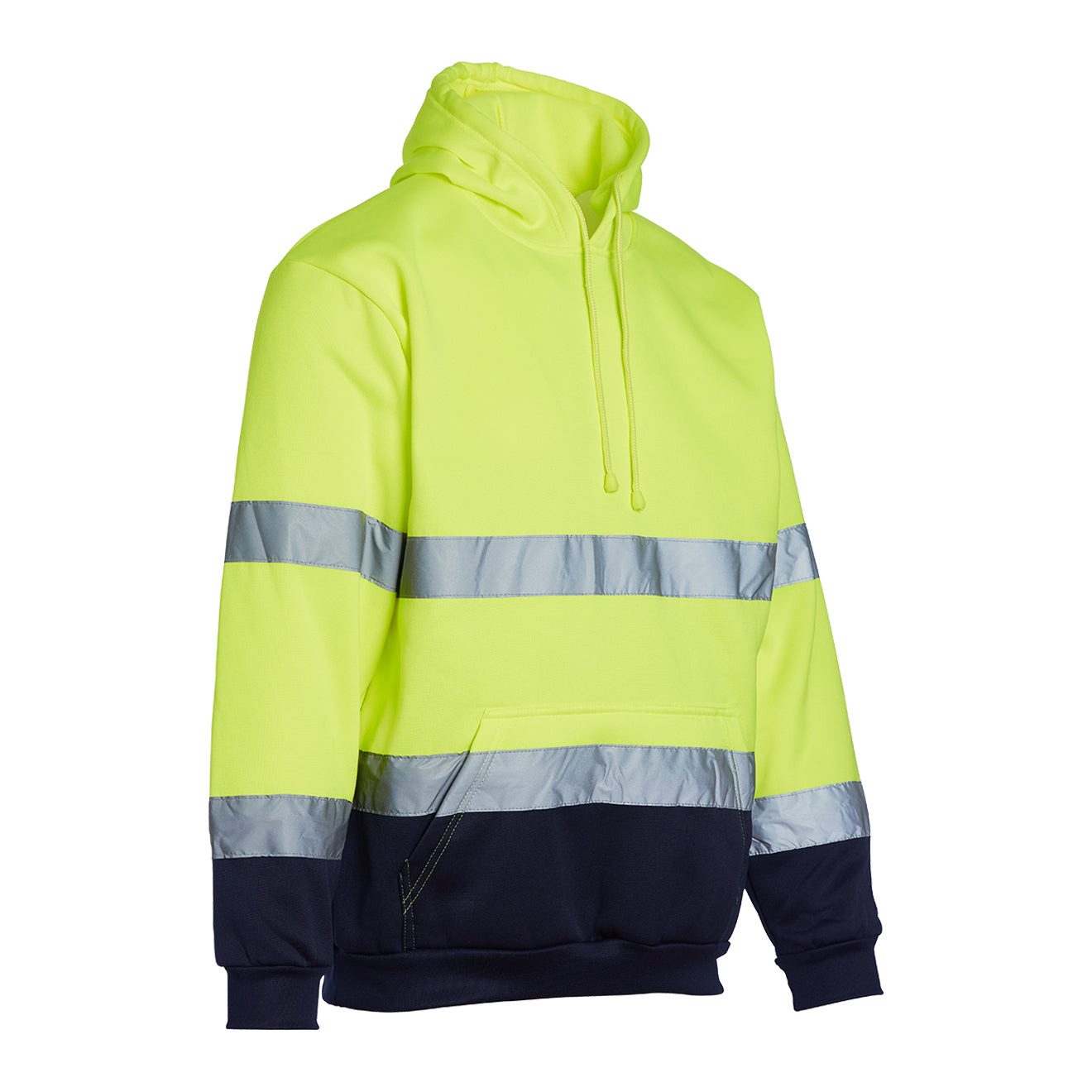 Blackrock Hi Vis Two Tone Hooded Sweatshirt - Yellow/Navy