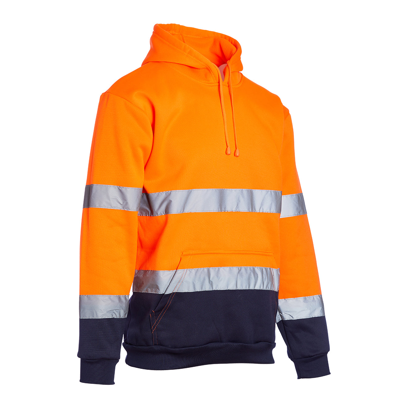 Blackrock Hi Vis Two Tone Hooded Sweatshirt - Orange/Navy