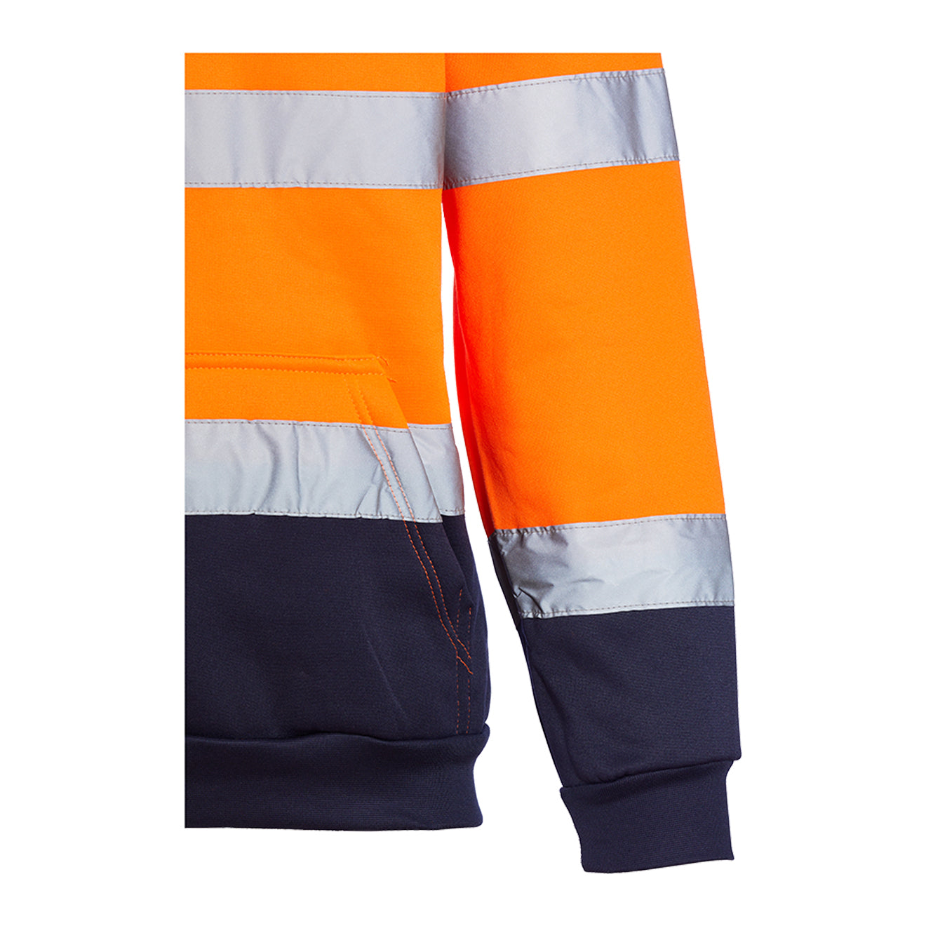 Blackrock Hi Vis Two Tone Hooded Sweatshirt - Orange/Navy