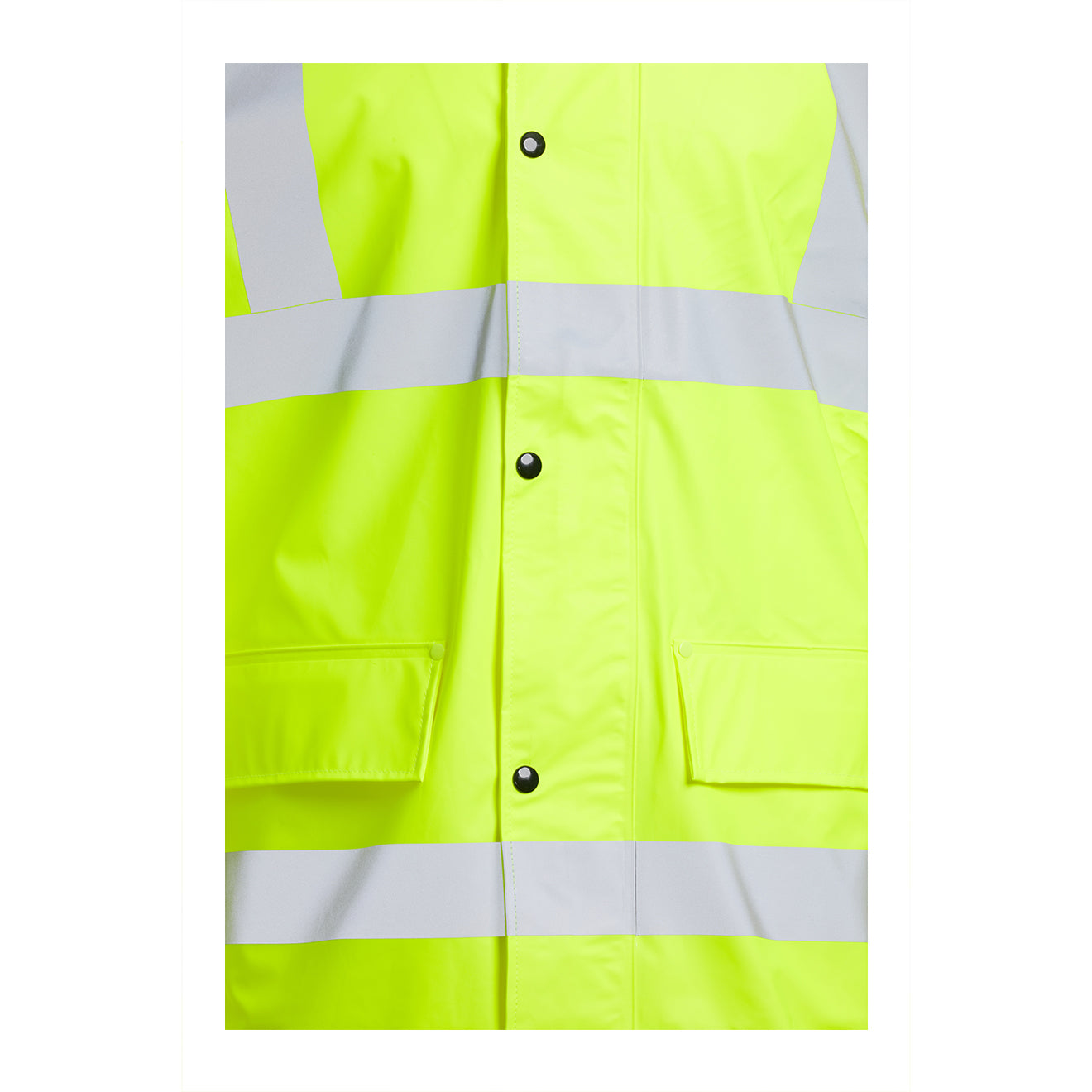 Blackrock Hi Vis PU Rain Jacket - Yellow