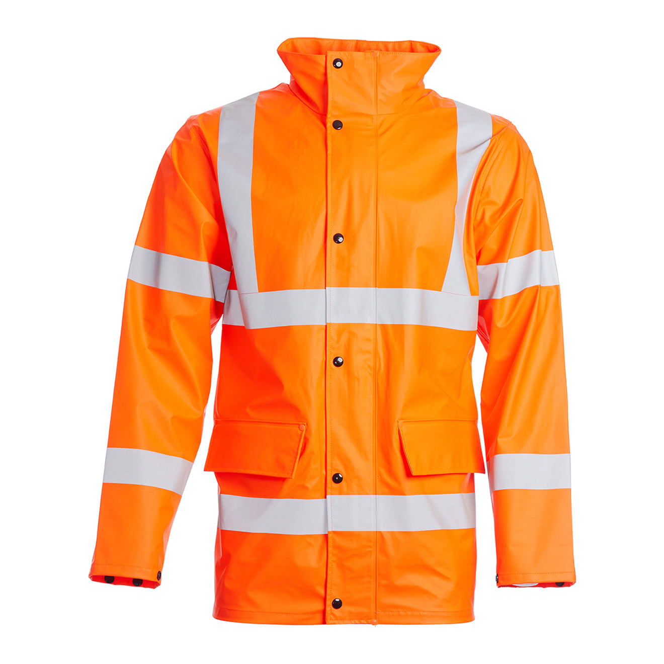 Blackrock Hi Vis PU Rain Jacket - Orange