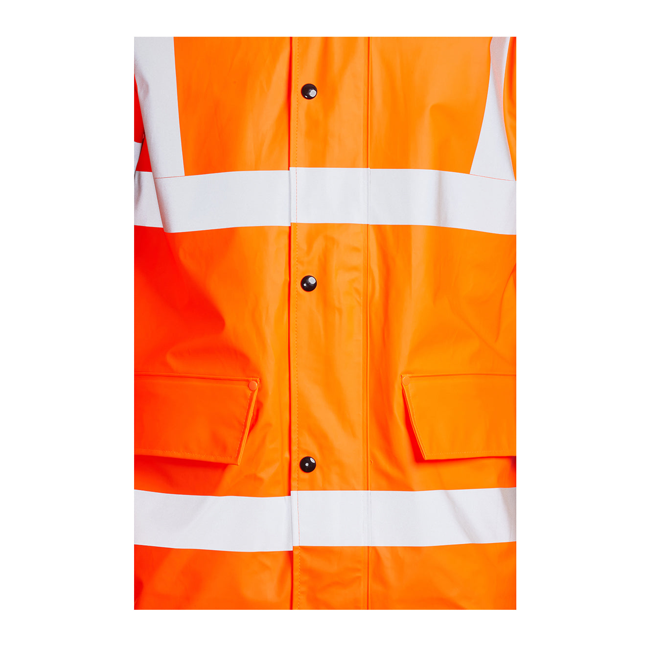 Blackrock Hi Vis PU Rain Jacket - Orange