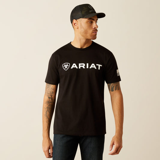 Ariat Shield Flag T-Shirt - Black