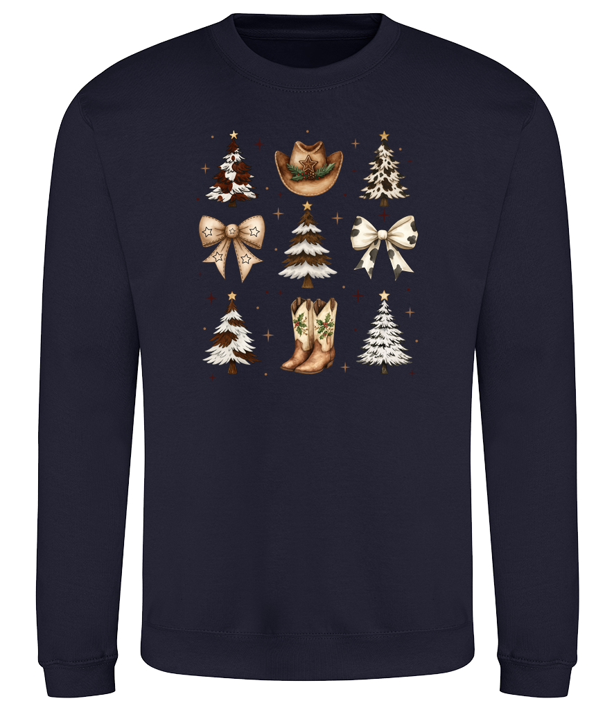 Hats & Bows Christmas Sweatshirt