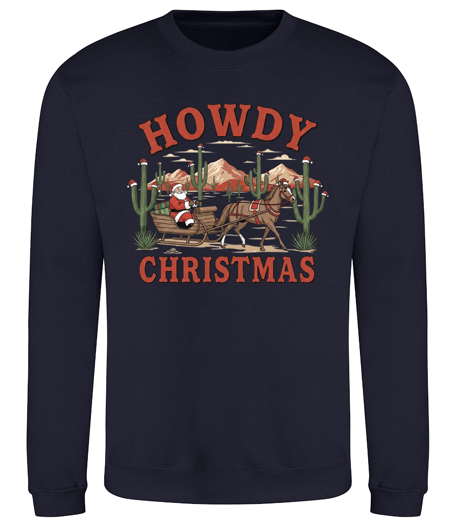 Howdy Christmas Sleigh Sweatshirt