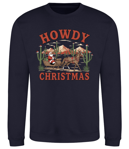 Howdy Christmas Sleigh Sweatshirt