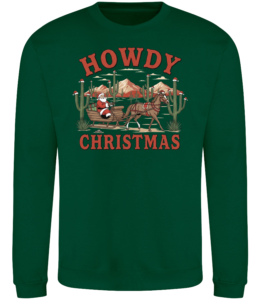 Howdy Christmas Sleigh Sweatshirt