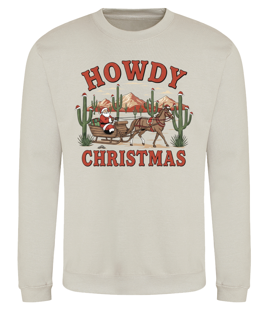 Howdy Christmas Sleigh Sweatshirt