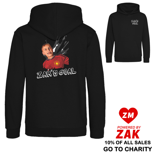 Zak's Goal Hoodie - KIDS - BLACK
