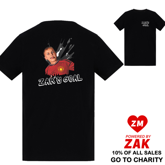 Zak's Goal T-Shirt - KIDS - BLACK